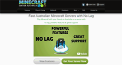 Desktop Screenshot of minecraftserver.com.au