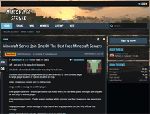 Tablet Screenshot of minecraftserver.com